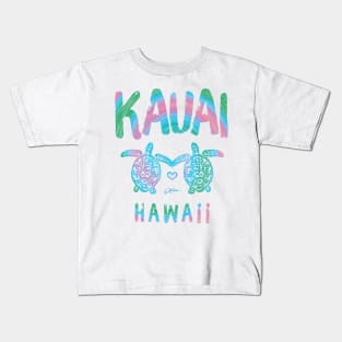 Kauai, Hawaii Sea Turtle Kids T-Shirt